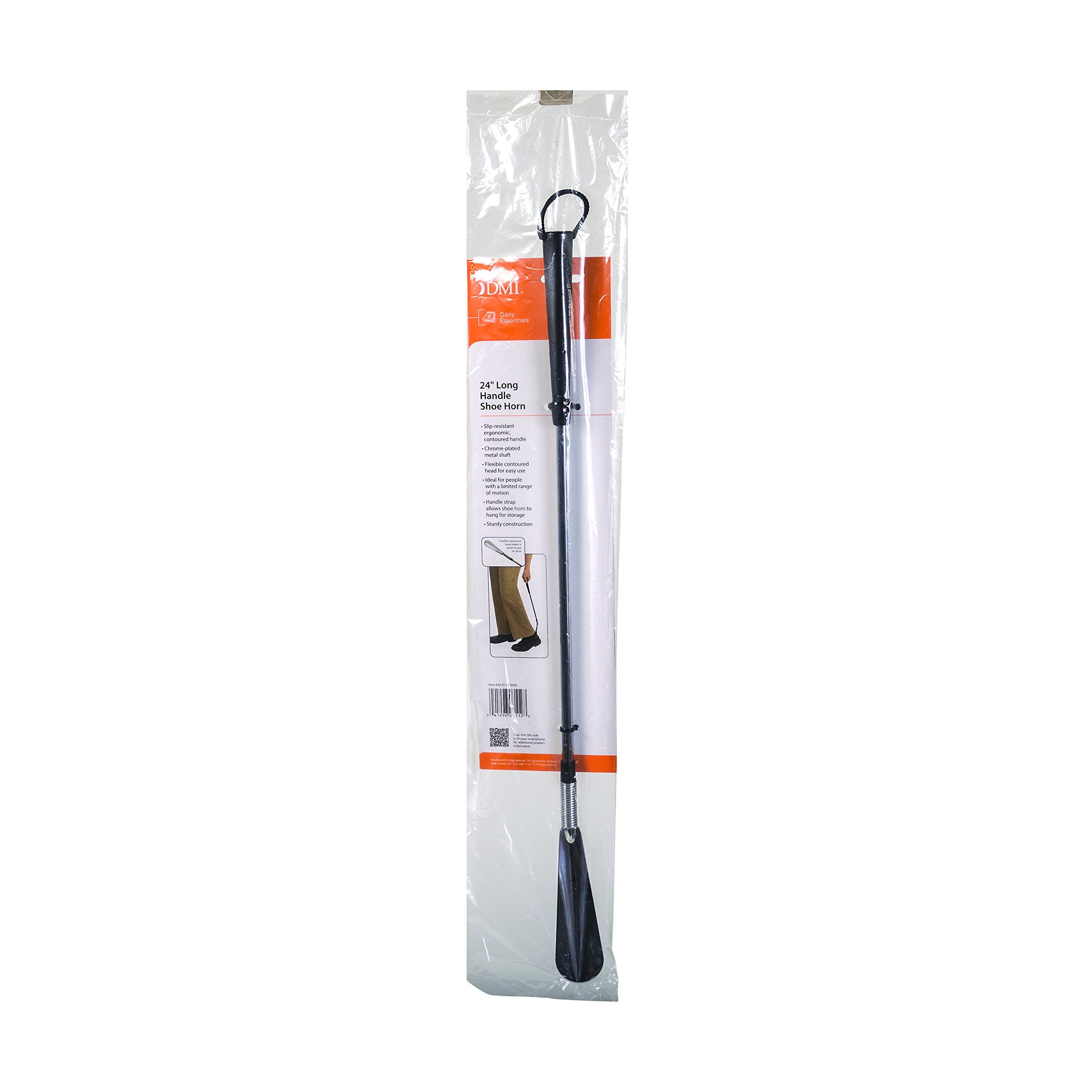 DMI 24" Long Handled Metal No Bend Shoe Horn with Flexible Head - Image 5