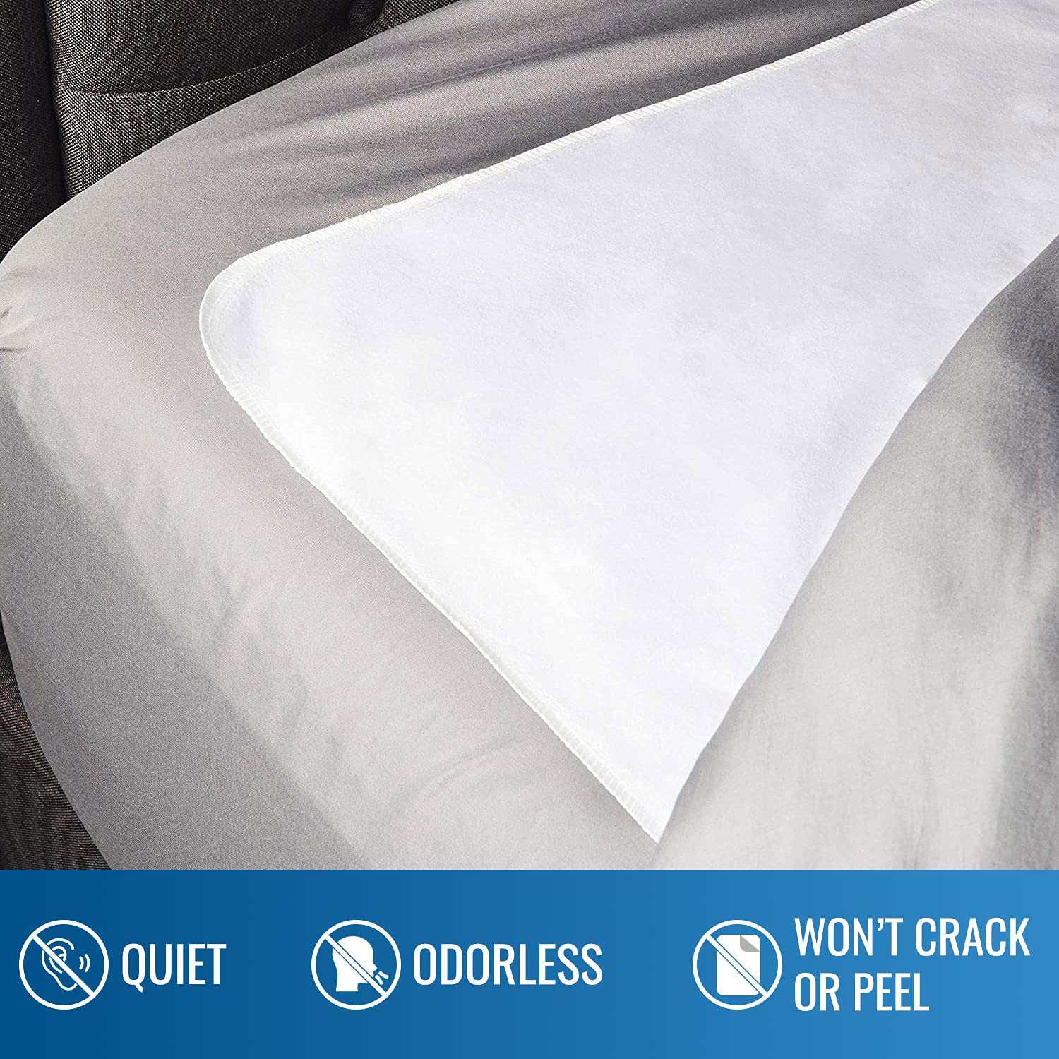 DMI Waterproof Sheet, Mattress Protector and Cover, Reversible, Flat Fit, White, 36 x 72 - Image 8