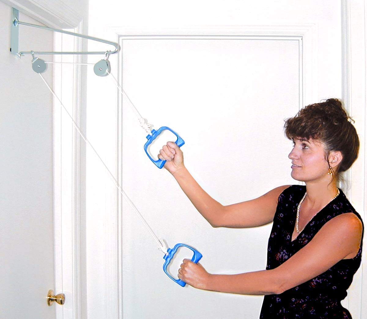 DMI Exercise Pulley Set for Physical Therapy helps Increase Mobility, White - Image 5