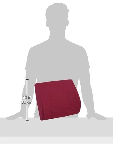 DMI Lumbar Support Pillow for Chair to Assist with Back Support with Removable Washable Cover to Ease Lower Back Pain while Improving Posture, 14 x 13 x 5, Contoured Foam, Premium,Burgundy - Image 10