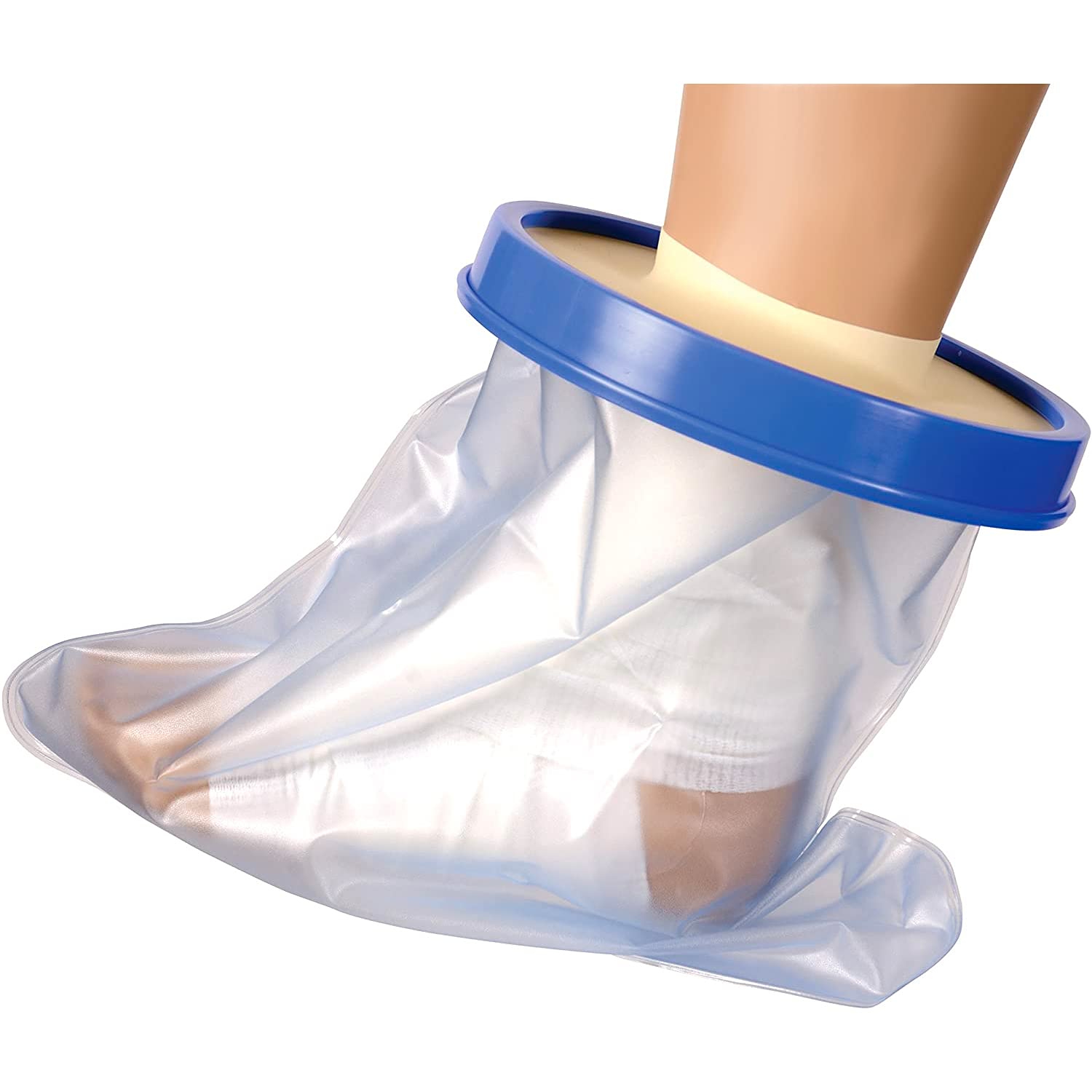 DMI Waterproof Reusable Cast Cover, Wound Barrier & Bandage Protector for Adult Foot & Ankle Providing Watertight Seal In Showers, Baths & Pools, Fits Up To Size 13 Adult Foot, Foot/Ankle - Image 3